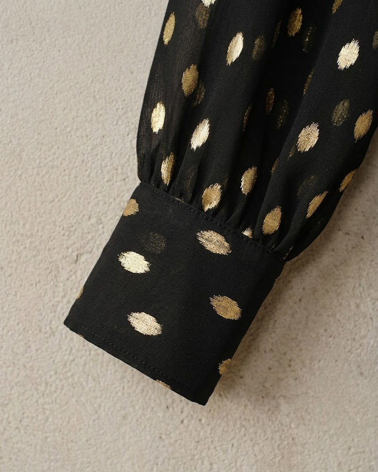 Ruœgy Haut Transparent à Pois Femme