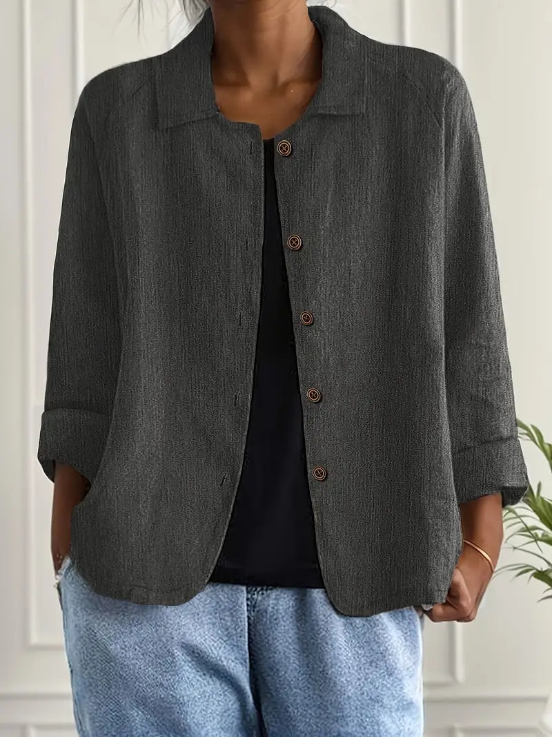 Ruœgy Blazer Oversize Boutonnage Devant Femme
