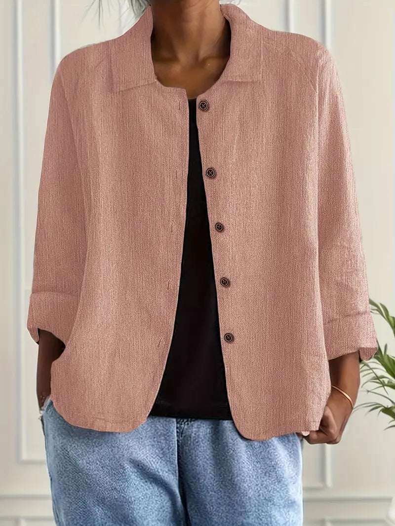 Ruœgy Blazer Oversize Boutonnage Devant Femme