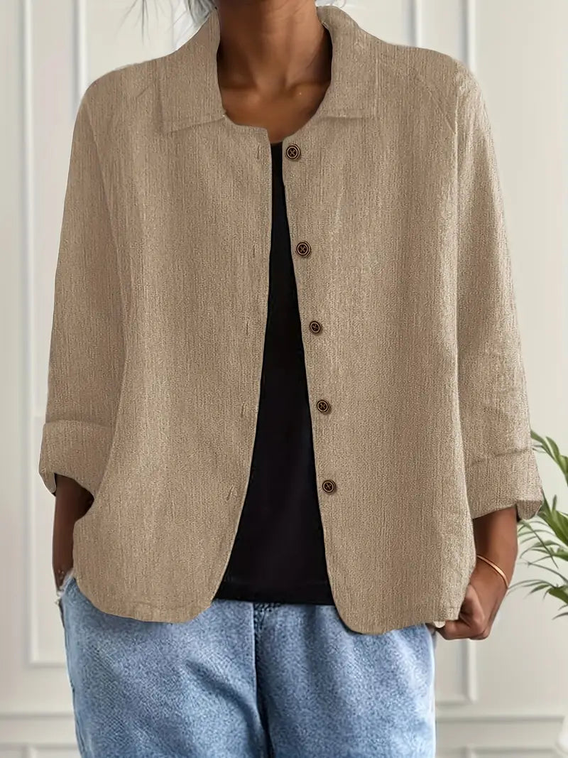 Ruœgy Blazer Oversize Boutonnage Devant Femme