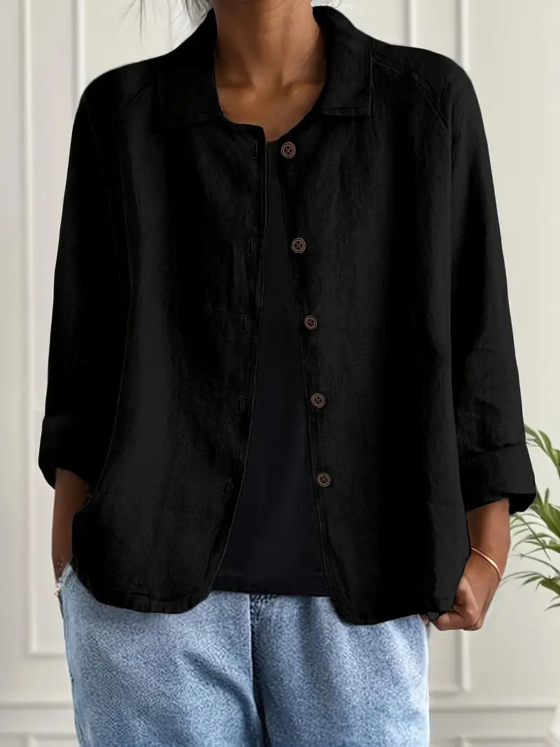 Ruœgy Blazer Oversize Boutonnage Devant Femme