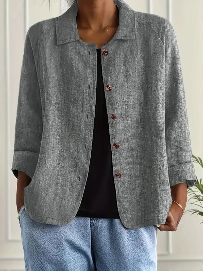 Ruœgy Blazer Oversize Boutonnage Devant Femme