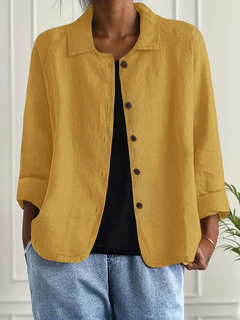 Ruœgy Blazer Oversize Boutonnage Devant Femme