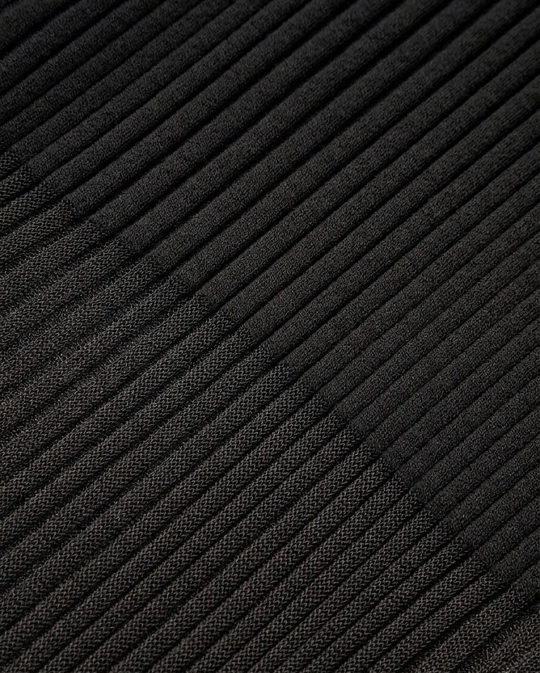 Ruœgy Slim Sheer Panel Sweater