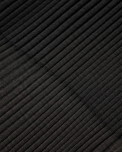 Ruœgy Slim Sheer Panel Sweater