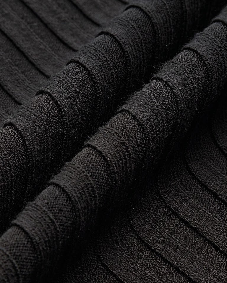 Ruœgy Slim Sheer Panel Sweater